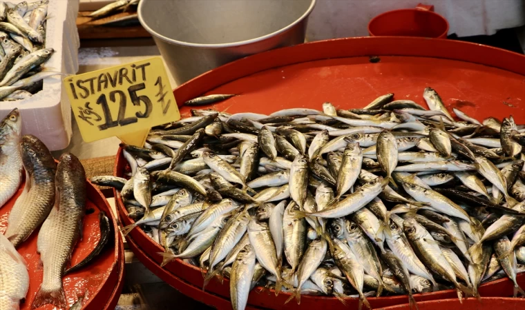 Trabzon'da av yasağının kalmasıyla balıklar tezgahtaki yerini aldı