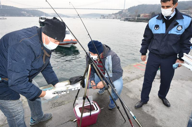 İstanbul'da 3 Bölgede Olta Balıkçılığı Denetimi