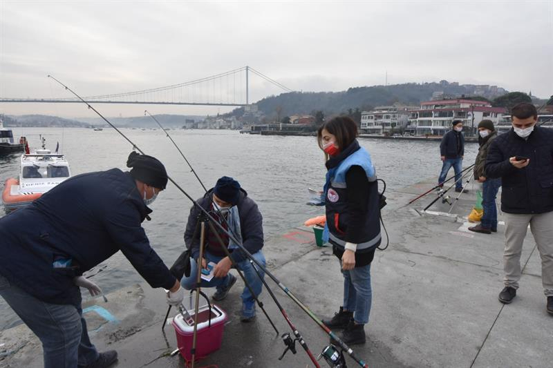İstanbul'da 3 Bölgede Olta Balıkçılığı Denetimi