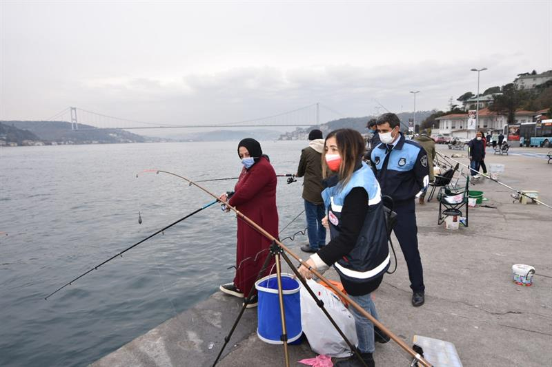 İstanbul'da 3 Bölgede Olta Balıkçılığı Denetimi