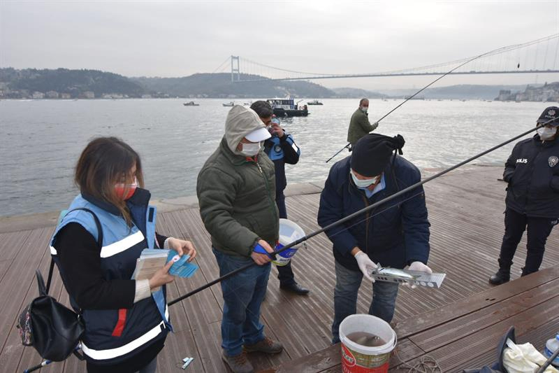 İstanbul'da 3 Bölgede Olta Balıkçılığı Denetimi