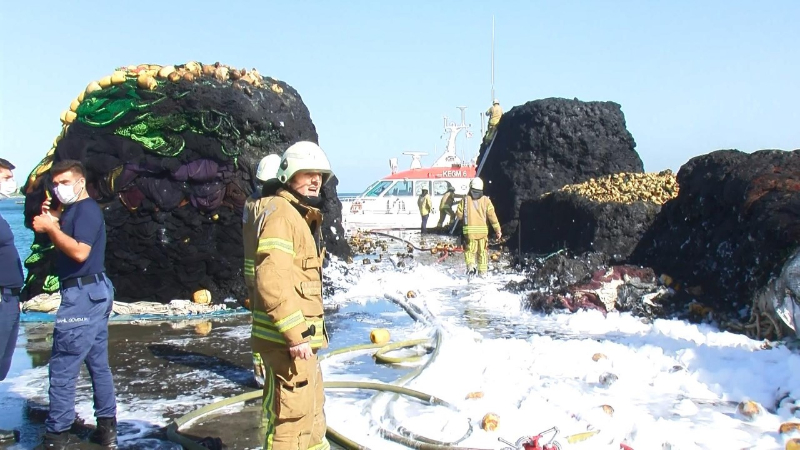 Beylikdüzü Su Ürünleri Hali'nde yangın