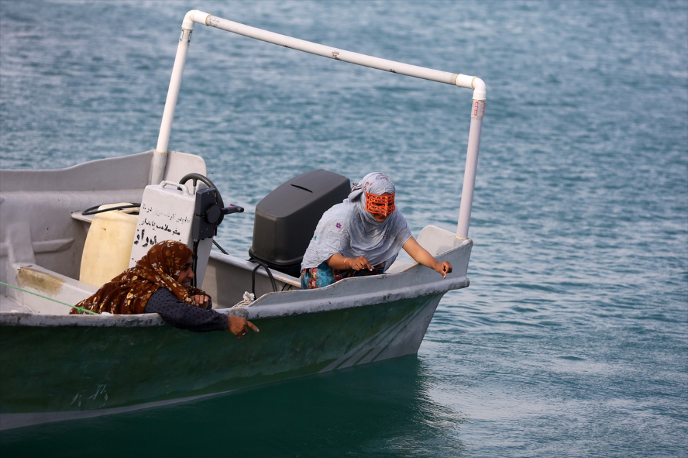 Hengam Adası'ndaki balıkçı kadınlar