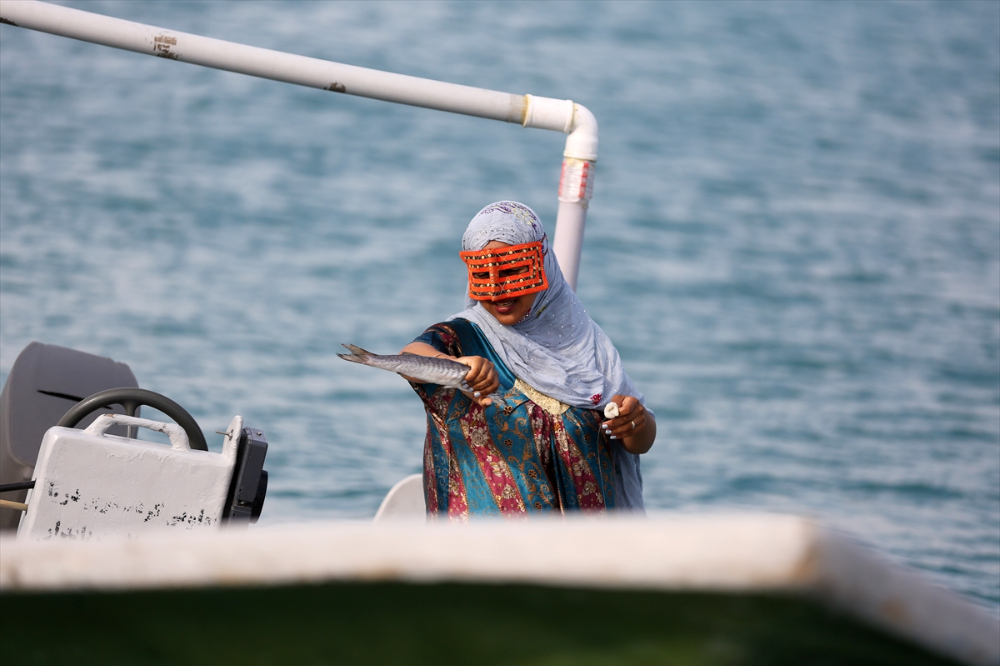 Hengam Adası'ndaki balıkçı kadınlar