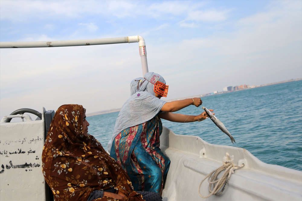 Hengam Adası'ndaki balıkçı kadınlar