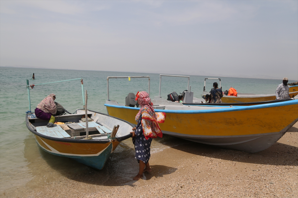 Hengam Adası'ndaki balıkçı kadınlar