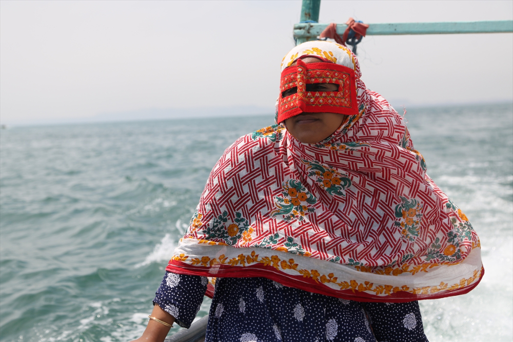 Hengam Adası'ndaki balıkçı kadınlar