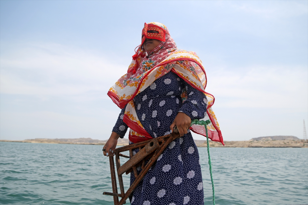 Hengam Adası'ndaki balıkçı kadınlar