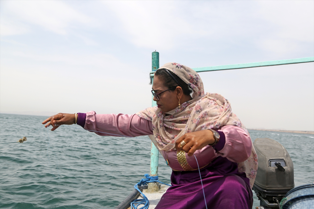 Hengam Adası'ndaki balıkçı kadınlar