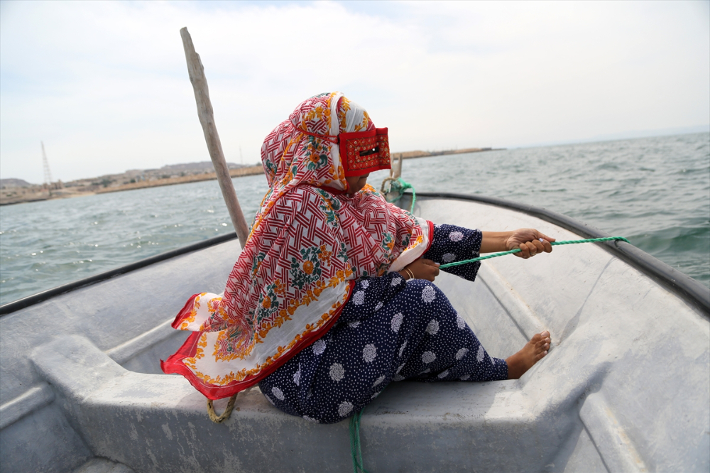 Hengam Adası'ndaki balıkçı kadınlar