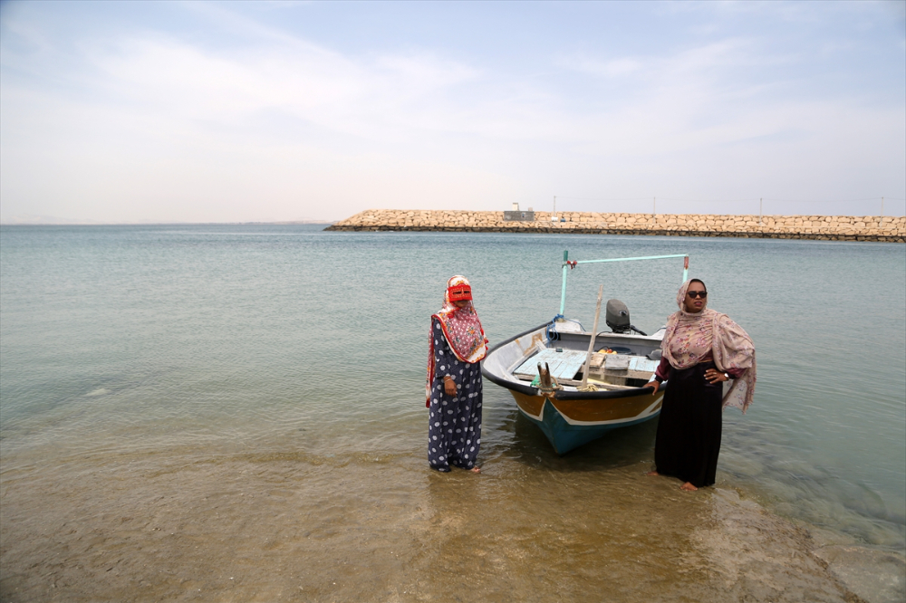 Hengam Adası'ndaki balıkçı kadınlar