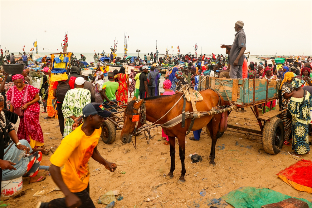 Atlantik Okyanusu kıyısındaki balıkçıların av mesaisi