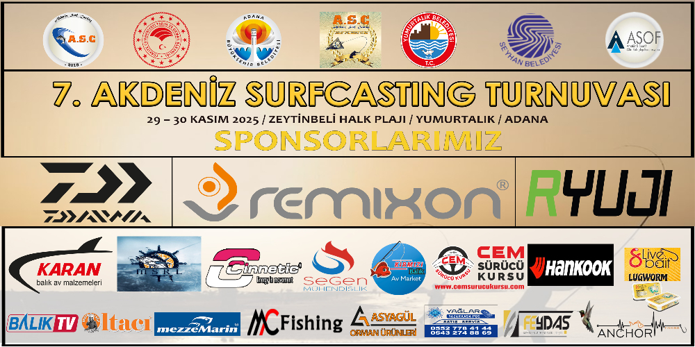 7. AKDENİZ SURFCASTING TURNUVASI