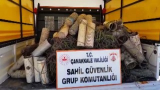 Sahil Güvenlik, Çanakkale Boğazı'ndaki ahtapot tuzaklarını temizledi