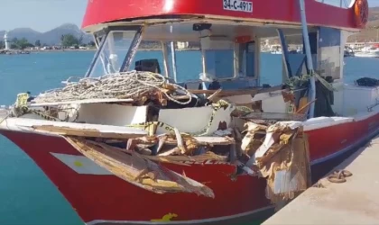 Yunan sahil güvenlik unsurları Türk balıkçı teknesini batırmak istemiş