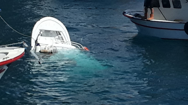 Balıkçı teknesine gemi çarptı