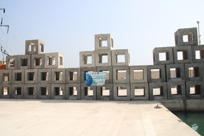 Mersin'de balık popülasyonunun gelişmesi için denize yapay resifler bırakıldı