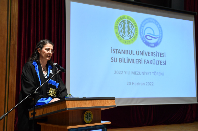 İstanbul Üniversitesi Su Bilimleri Fakültesinde mezuniyet töreni