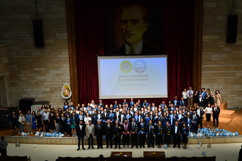 İstanbul Üniversitesi Su Bilimleri Fakültesinde mezuniyet töreni