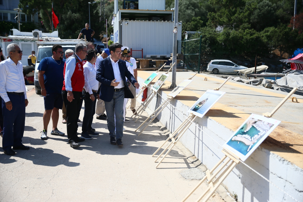 Bodrum'da deniz dibi temizliği yapıldı, 30 bin balık yavrusu denize bırakıldı