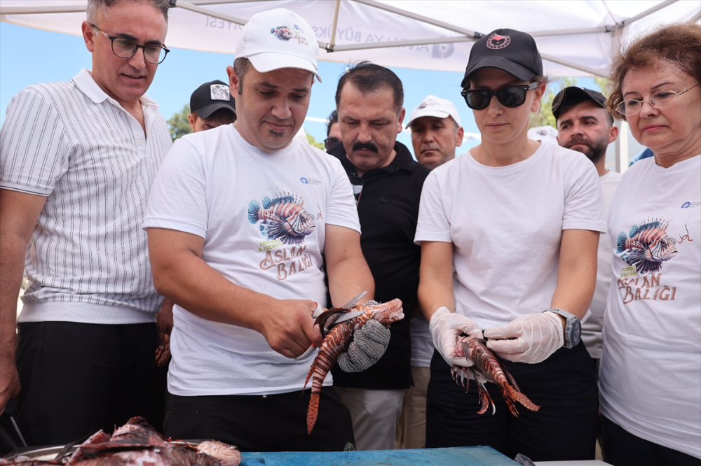 Antalya'da "Aslan Balığı Avlama Yarışması" düzenlendi