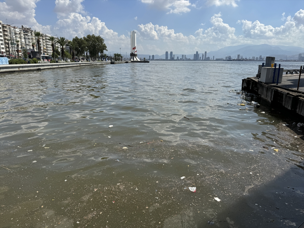 İzmir Körfezi'nde bu kez de atık kirliliği gözleniyor