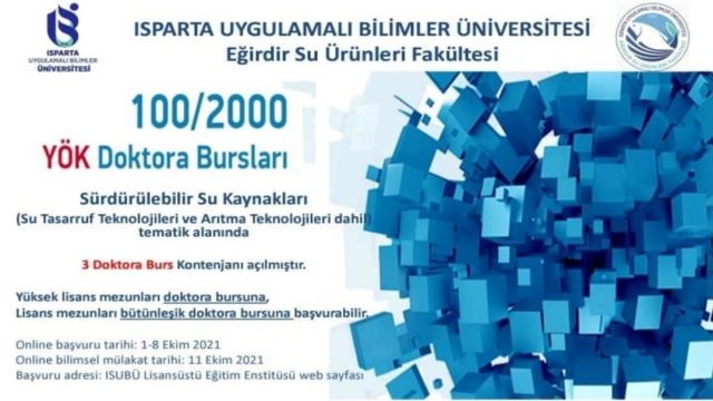 YÖK’ten su kaynakları alanındaki çalışmalara doktora bursu