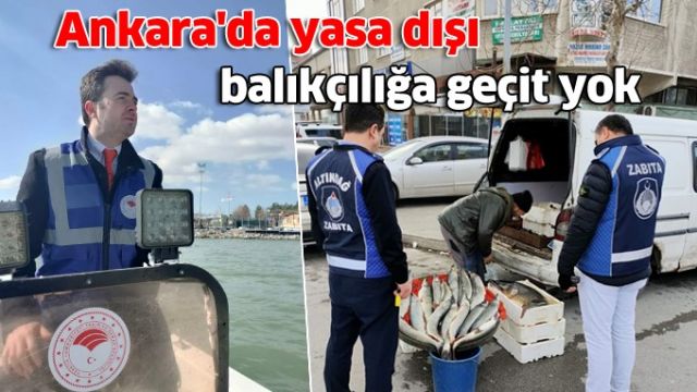 Ankara'da yasadışı balıkçılığa geçit yok