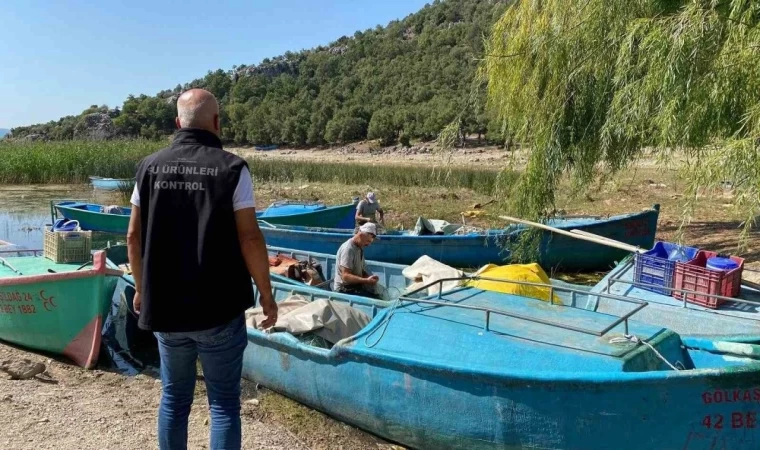Beyşehir Gölü'nde balıkçılara sıkı takip