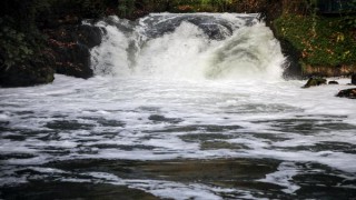 Köpüren şelale suyundan numune alındı
