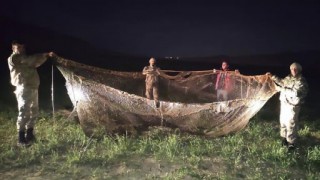 Van'da kaçak inci kefali avlayanlara 49 bin 951 lira ceza kesildi