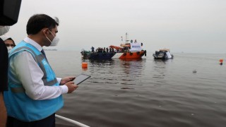 Bakan Kurum: Marmara Denizi'nde 5 bin 300 metreküp müsilaj temizledik