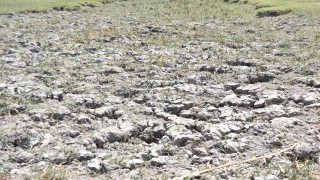 Kayseri'de kuraklık nedeniyle Yay Gölü kurudu