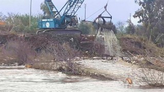Balık ölümlerinin yaşandığı Menderes Nehri molozlardan temizlendi