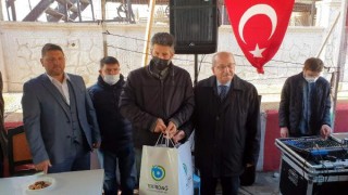 Tekirdağ'da müsilajdan ağları hasar gören balıkçılara yeni ağ