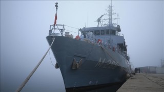 Mayın tarama gemisi "TCG Amasra" İğneada açıklarında mayın aramaya devam edecek