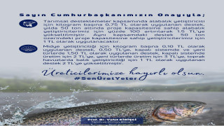 Bakan Kirişci, alabalık ve midye yetiştiriciliği desteklerini artırdıklarını bildirdi