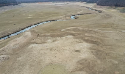 Geçen yıl taşan Kazandere Barajı bu sene kuruma noktasına geldi