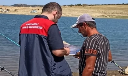 Kırklareli'nde amatör balıkçılar denetlendi