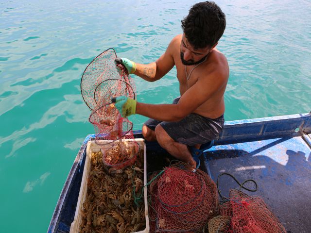 Keban Baraj Gölü'nde Kerevit Avlıyor! Ayda 100 Bin Lira Kazanıyor