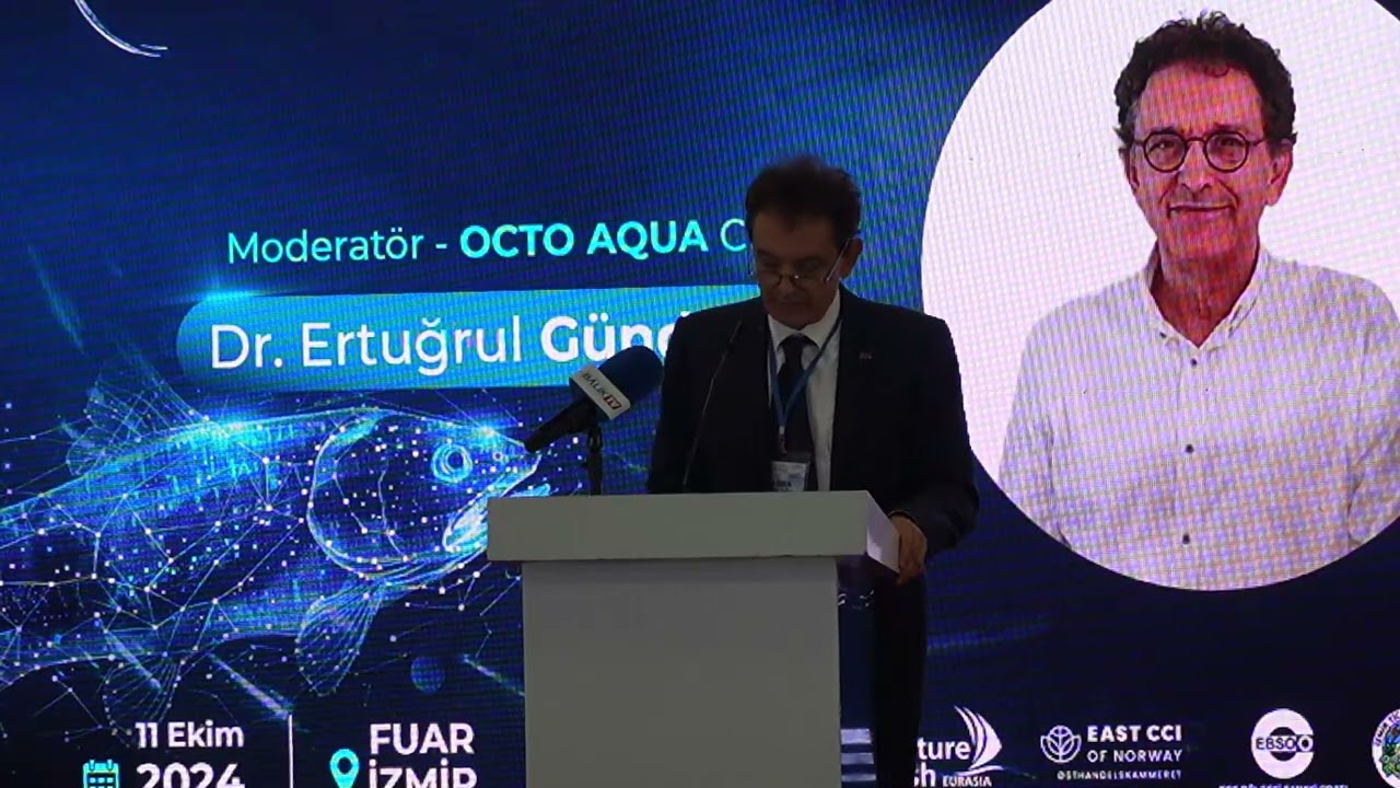 İzmir Future Fish Eurasia Fuarı'nda gerçekleşen Ertuğrul Gündoğdu'nun sempozyum konuşmasını