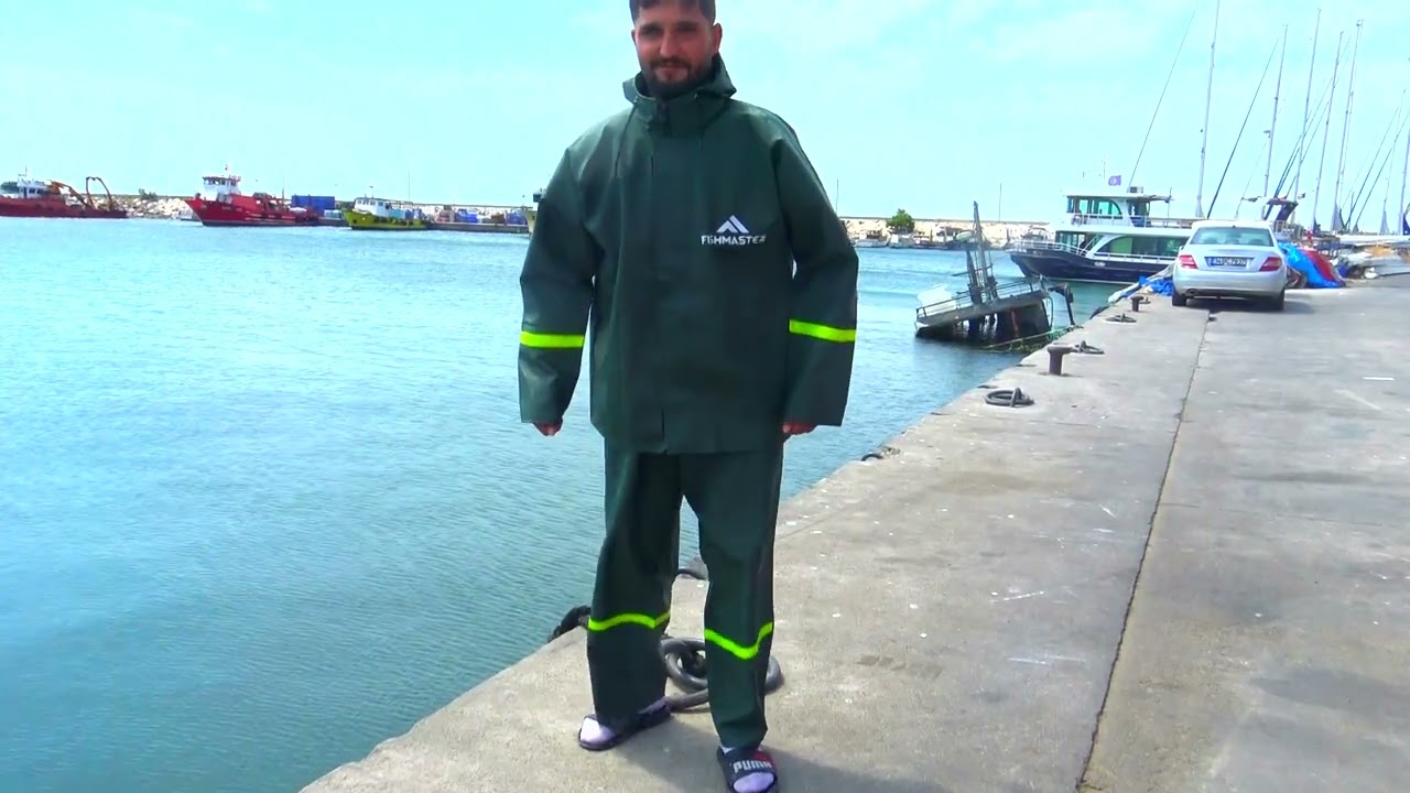Fermuarlı Özel Balıkçı Yağmurluk Takımı | Fishmaster | Outdoor Giyim | Balıkçı Giyim